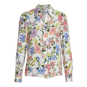 Alice + Olivia Eloise Floral Print Blouse